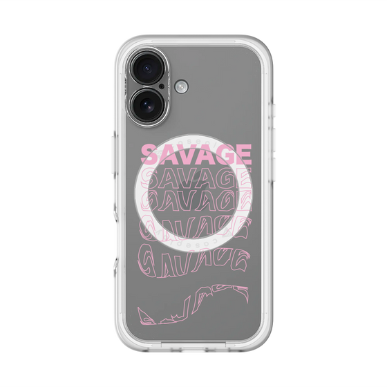 スリムプロテクションプレミアムケース with MagSafe［ SAVAGE Pink ］