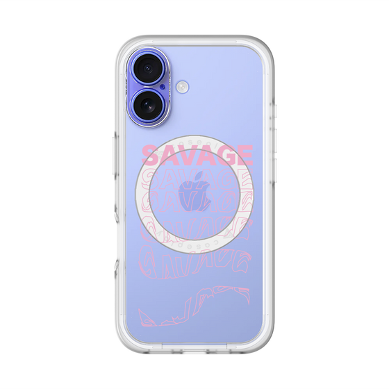 スリムプロテクションプレミアムケース with MagSafe［ SAVAGE Pink ］