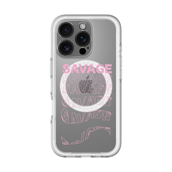 スリムプロテクションプレミアムケース with MagSafe［ SAVAGE Pink ］