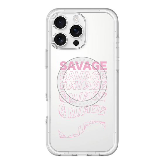スリムプロテクションプレミアムケース with MagSafe［ SAVAGE Pink ］