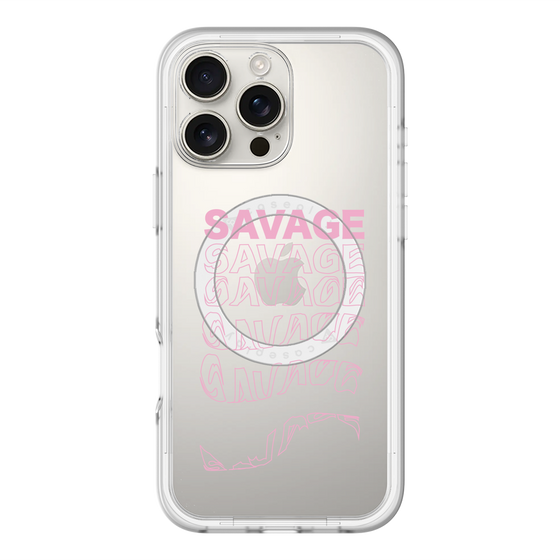 スリムプロテクションプレミアムケース with MagSafe［ SAVAGE Pink ］