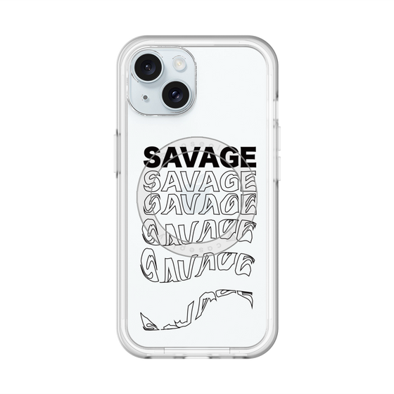 スリムプロテクションプレミアムケース with MagSafe［ SAVAGE Black ］