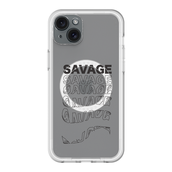 スリムプロテクションプレミアムケース with MagSafe［ SAVAGE Black ］