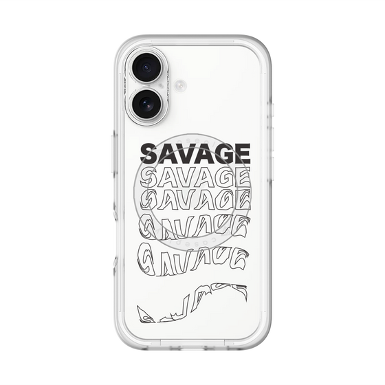 スリムプロテクションプレミアムケース with MagSafe［ SAVAGE Black ］