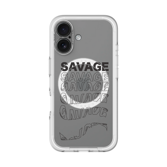 スリムプロテクションプレミアムケース with MagSafe［ SAVAGE Black ］
