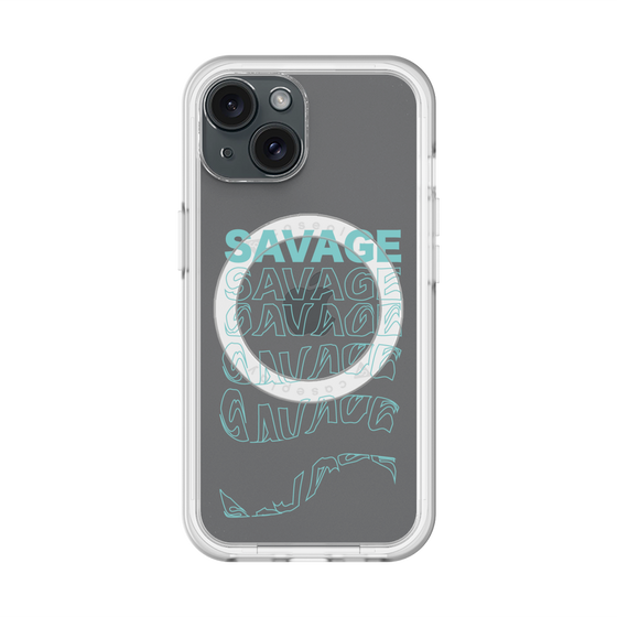 スリムプロテクションプレミアムケース with MagSafe［ SAVAGE Blue ］