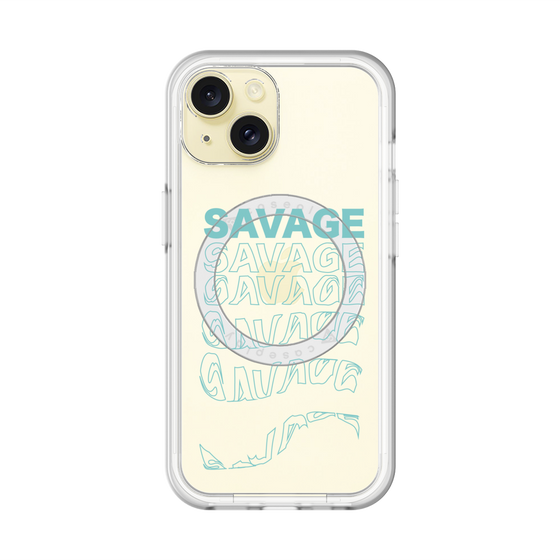 スリムプロテクションプレミアムケース with MagSafe［ SAVAGE Blue ］