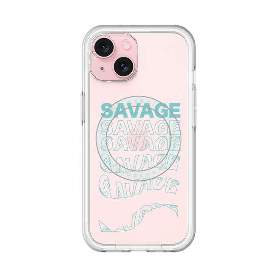 スリムプロテクションプレミアムケース with MagSafe［ SAVAGE Blue ］