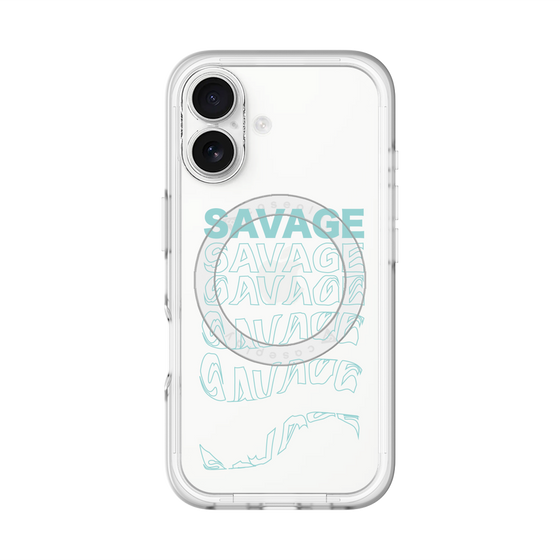 スリムプロテクションプレミアムケース with MagSafe［ SAVAGE Blue ］