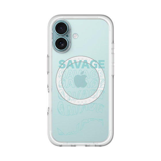 スリムプロテクションプレミアムケース with MagSafe［ SAVAGE Blue ］