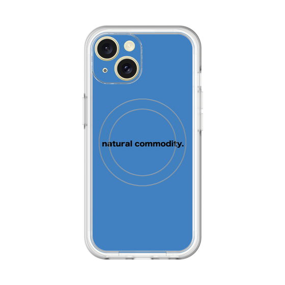 スリムプロテクションプレミアムケース with MagSafe［ NATURAL COMMODITY Blue ］