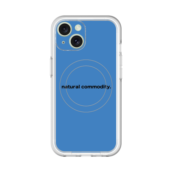 スリムプロテクションプレミアムケース with MagSafe［ NATURAL COMMODITY Blue ］