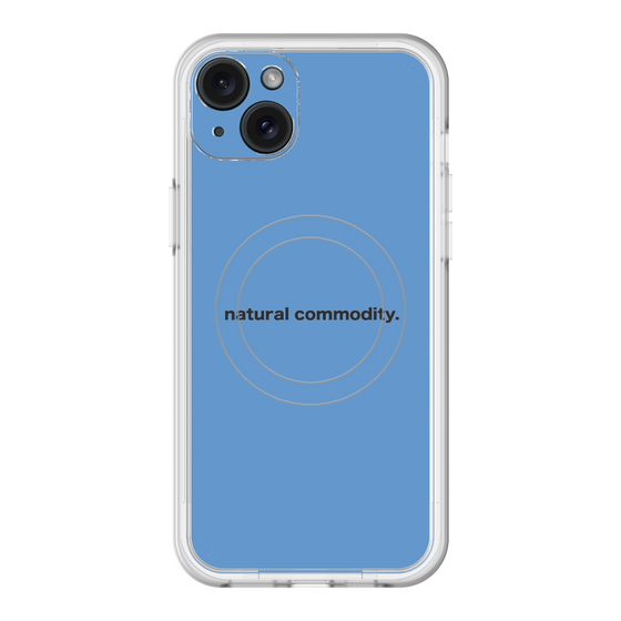 スリムプロテクションプレミアムケース with MagSafe［ NATURAL COMMODITY Blue ］