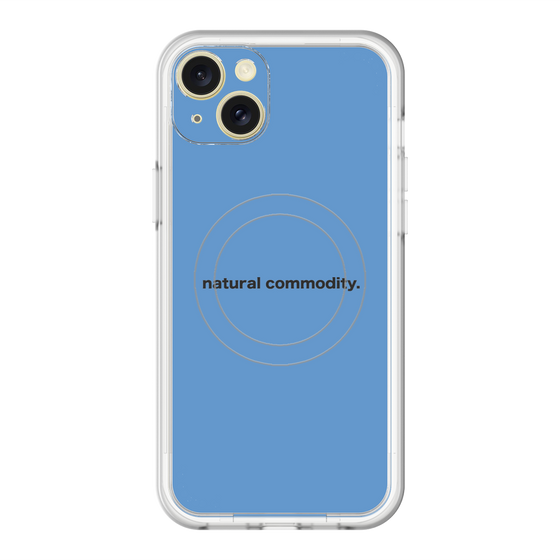 スリムプロテクションプレミアムケース with MagSafe［ NATURAL COMMODITY Blue ］