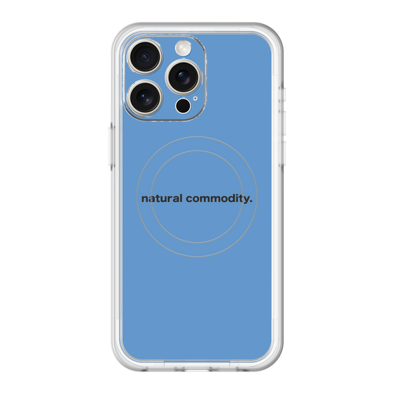 スリムプロテクションプレミアムケース with MagSafe［ NATURAL COMMODITY Blue ］