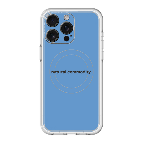 スリムプロテクションプレミアムケース with MagSafe［ NATURAL COMMODITY Blue ］