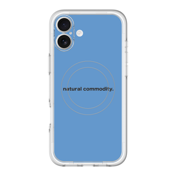スリムプロテクションプレミアムケース with MagSafe［ NATURAL COMMODITY Blue ］