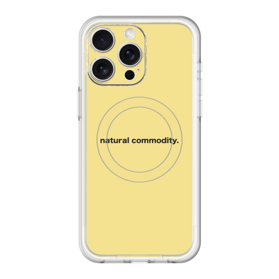 スリムプロテクションプレミアムケース with MagSafe［ NATURAL COMMODITY Yellow ］
