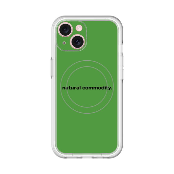スリムプロテクションプレミアムケース with MagSafe［ NATURAL COMMODITY Green ］