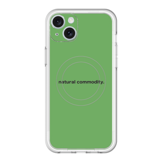 スリムプロテクションプレミアムケース with MagSafe［ NATURAL COMMODITY Green ］