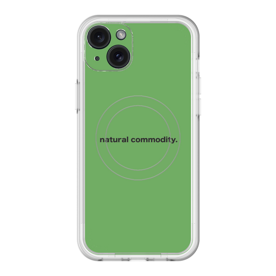 スリムプロテクションプレミアムケース with MagSafe［ NATURAL COMMODITY Green ］
