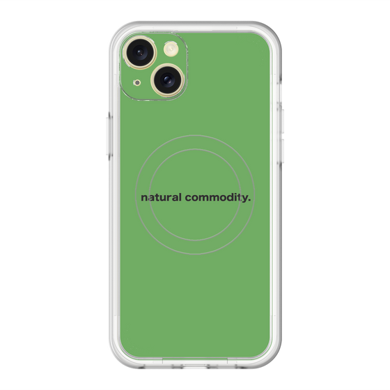 スリムプロテクションプレミアムケース with MagSafe［ NATURAL COMMODITY Green ］