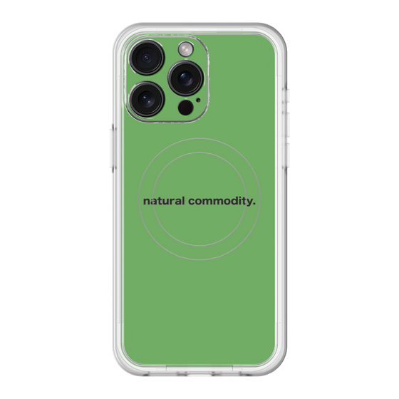 スリムプロテクションプレミアムケース with MagSafe［ NATURAL COMMODITY Green ］