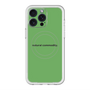 スリムプロテクションプレミアムケース with MagSafe［ NATURAL COMMODITY Green ］
