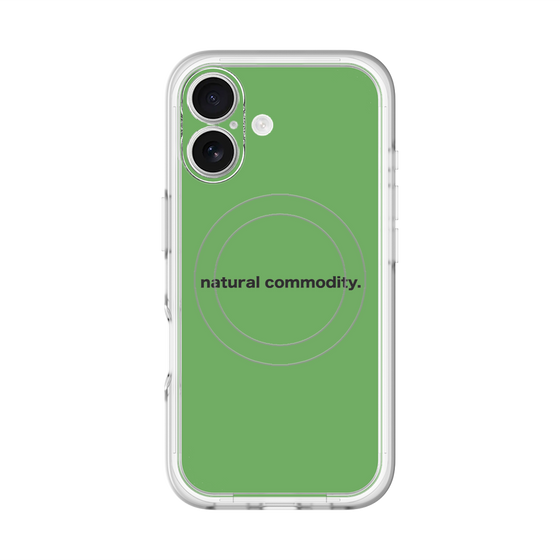 スリムプロテクションプレミアムケース with MagSafe［ NATURAL COMMODITY Green ］