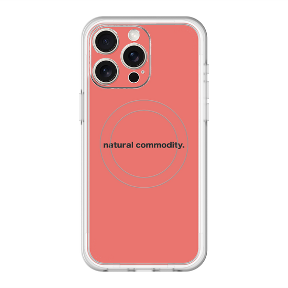 スリムプロテクションプレミアムケース with MagSafe［ NATURAL COMMODITY Red ］