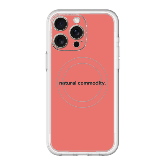 スリムプロテクションプレミアムケース with MagSafe［ NATURAL COMMODITY Red ］