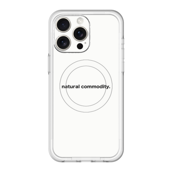 スリムプロテクションプレミアムケース with MagSafe［ NATURAL COMMODITY White ］