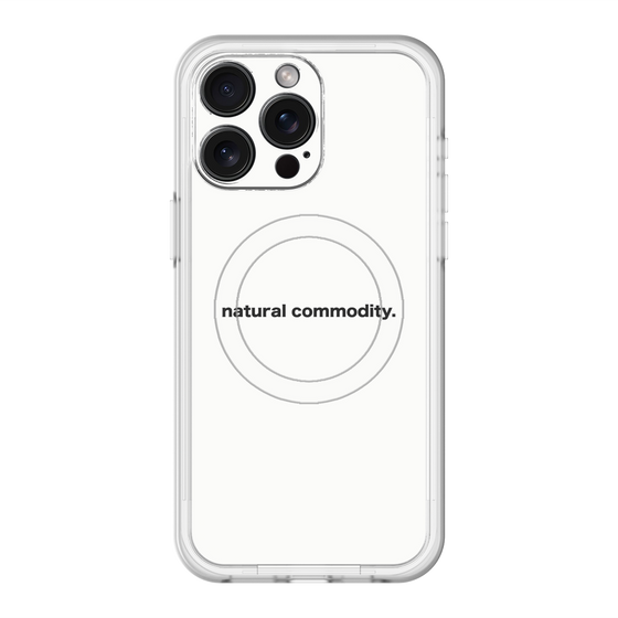スリムプロテクションプレミアムケース with MagSafe［ NATURAL COMMODITY White ］