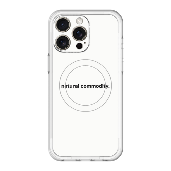 スリムプロテクションプレミアムケース with MagSafe［ NATURAL COMMODITY White ］
