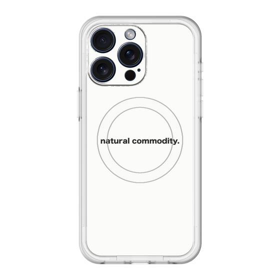 スリムプロテクションプレミアムケース with MagSafe［ NATURAL COMMODITY White ］