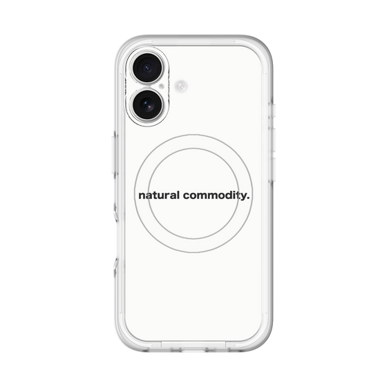 スリムプロテクションプレミアムケース with MagSafe［ NATURAL COMMODITY White ］