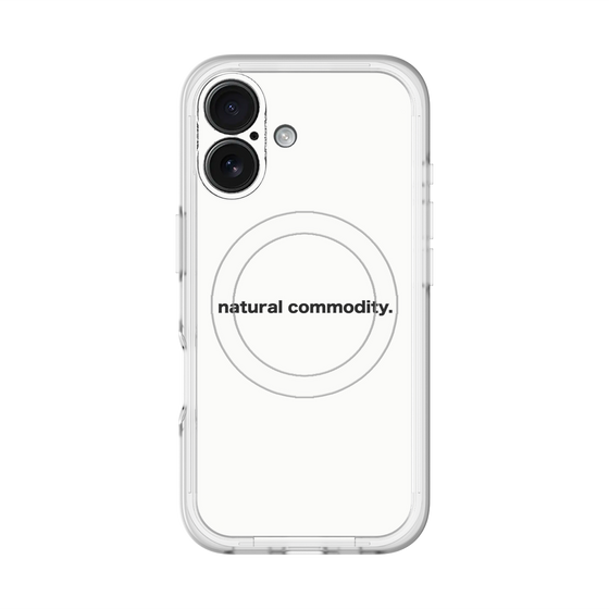 スリムプロテクションプレミアムケース with MagSafe［ NATURAL COMMODITY White ］