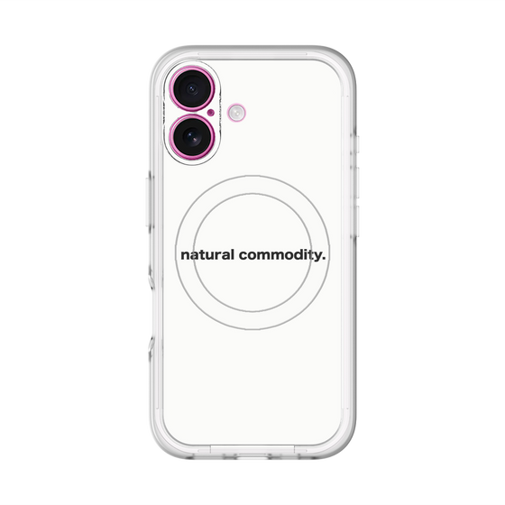 スリムプロテクションプレミアムケース with MagSafe［ NATURAL COMMODITY White ］