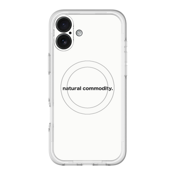 スリムプロテクションプレミアムケース with MagSafe［ NATURAL COMMODITY White ］