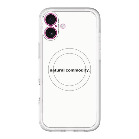スリムプロテクションプレミアムケース with MagSafe［ NATURAL COMMODITY White ］