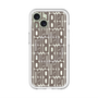 スリムプロテクションプレミアムケース with MagSafe［ LANVIN en Bleu - Logo Pattern - Black ］