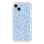 スリムプロテクションプレミアムケース with MagSafe［ LANVIN en Bleu - Logo Pattern - Blue ］
