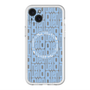 スリムプロテクションプレミアムケース with MagSafe［ LANVIN en Bleu - Logo Pattern - Blue ］