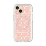 スリムプロテクションプレミアムケース with MagSafe［ LANVIN en Bleu - Logo Pattern - Pink ］