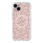 スリムプロテクションプレミアムケース with MagSafe［ LANVIN en Bleu - Logo Pattern - Pink ］