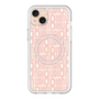 スリムプロテクションプレミアムケース with MagSafe［ LANVIN en Bleu - Logo Pattern - Pink ］