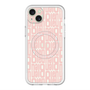 スリムプロテクションプレミアムケース with MagSafe［ LANVIN en Bleu - Logo Pattern - Pink ］