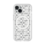 スリムプロテクションプレミアムケース with MagSafe［ LANVIN en Bleu - Logo Pattern - White ］