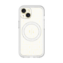 スリムプロテクションプレミアムケース with MagSafe［ LANVIN en Bleu - Logo Pattern - White ］