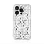 スリムプロテクションプレミアムケース with MagSafe［ LANVIN en Bleu - Logo Pattern - White ］